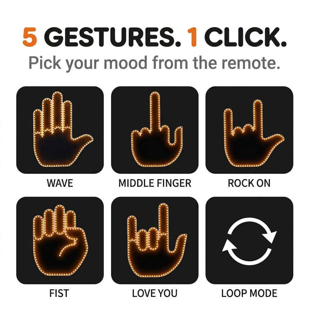 Gestly Hand™ – LED Car Gesture Light